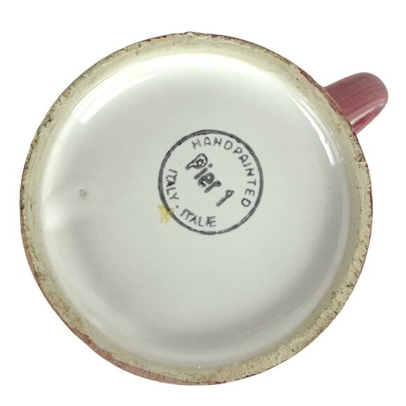 Handpainted Pier 1 Corn-Themed Ceramic Mug 12 Fl Oz Made In Italy - Picture 3 of 5